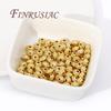 5mm 6mm 18K Gold Plated Spacer Beads,Separators For Beads,DIY Jewelry Making Supplies Bracelets Accessories