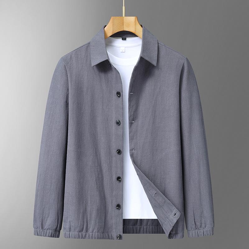 Herren 55% Leinen Baumwolle Reversjacke - Frühling/Sommer Business Casual Oberbekleidung