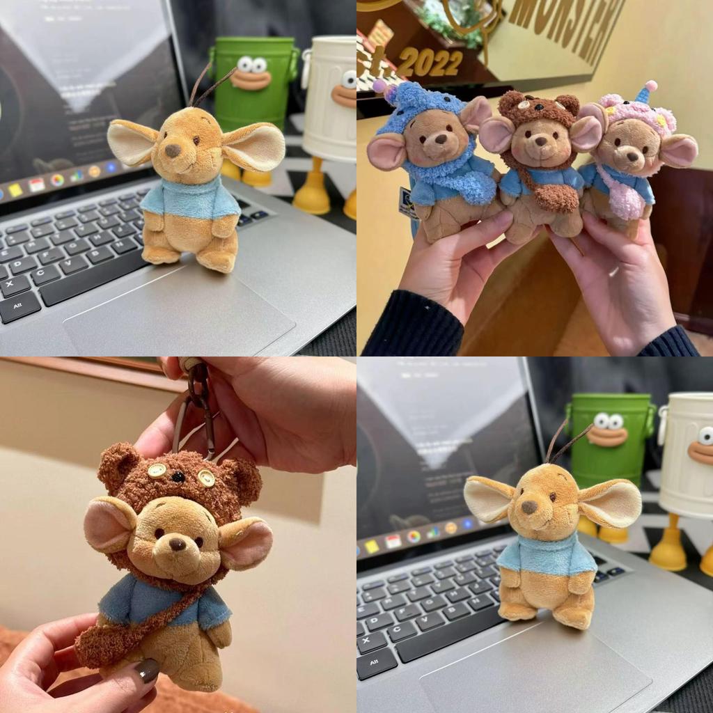 Adorable Plush Keychain Doll Bag For Birthdays Soft Mouse Style Cute Accessory