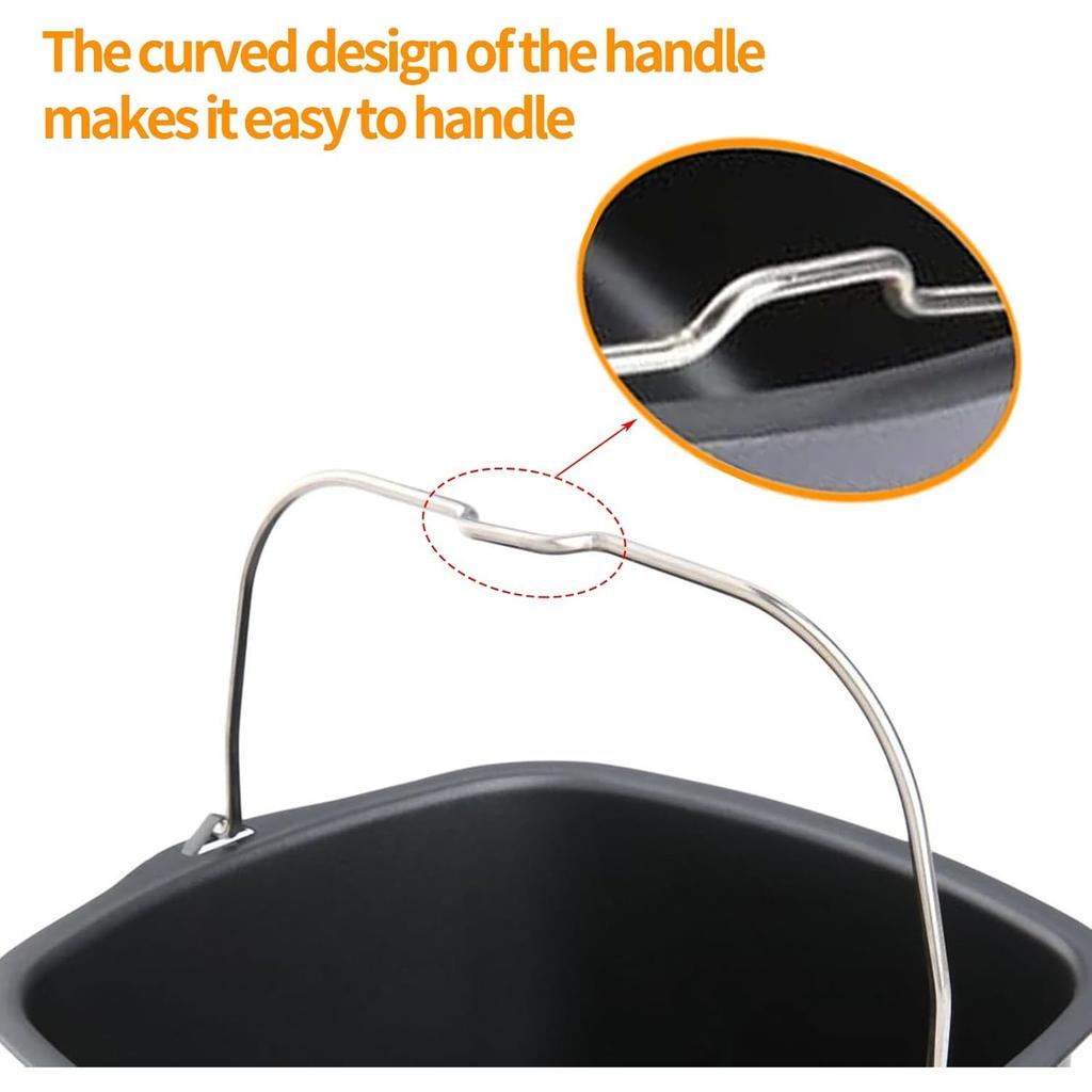 Hot Air Fryer Mould, Heat-Resistant Air Fryer Accessories, Reusable Cake Mould, Bread Baking Basket, Easy to Clean Iron Fryer Baking Mould