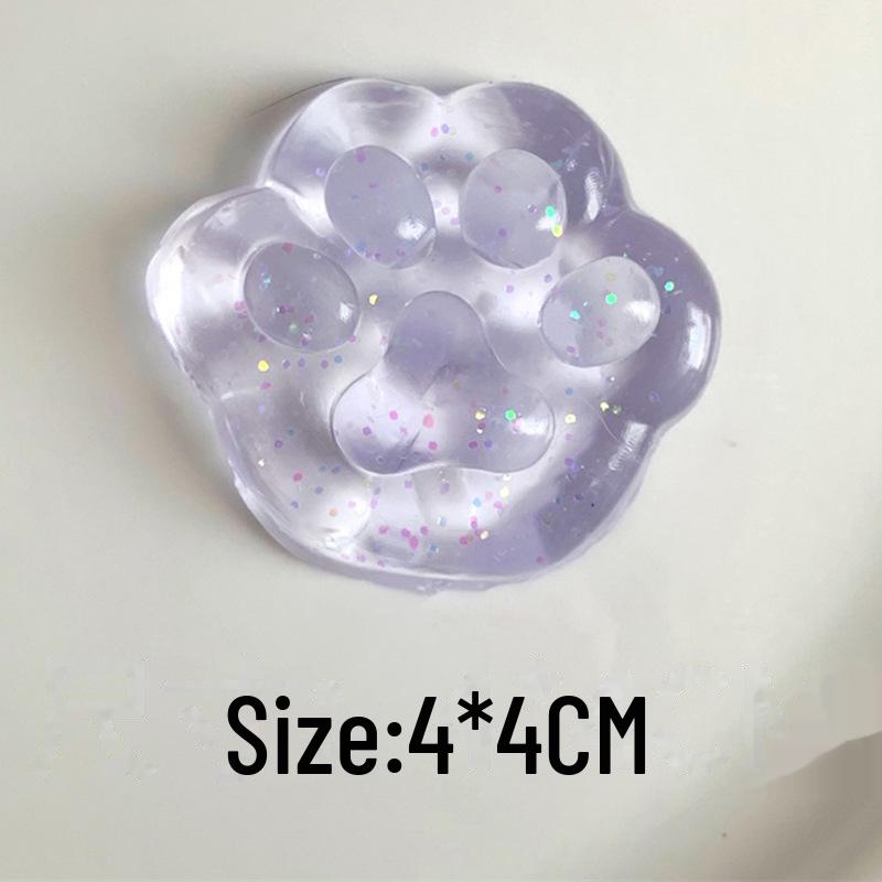 

Симпатичные кубики льда с морской солью в стиле Xiaohongshu, гелевые игрушки для снятия стресса Purple gold powder cat s claw