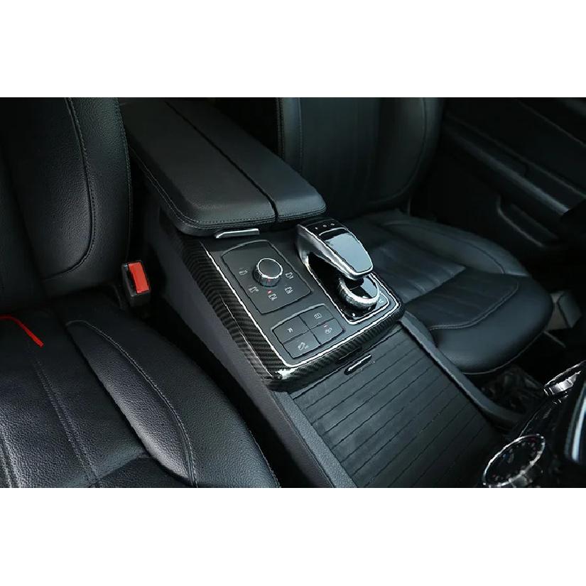 ABS Carbon Fiber Central Control Multimedia Mode Trim Frame For Mercedes Benz GLE GLS ML GL Class W166 2013-2019 Car Accessories
