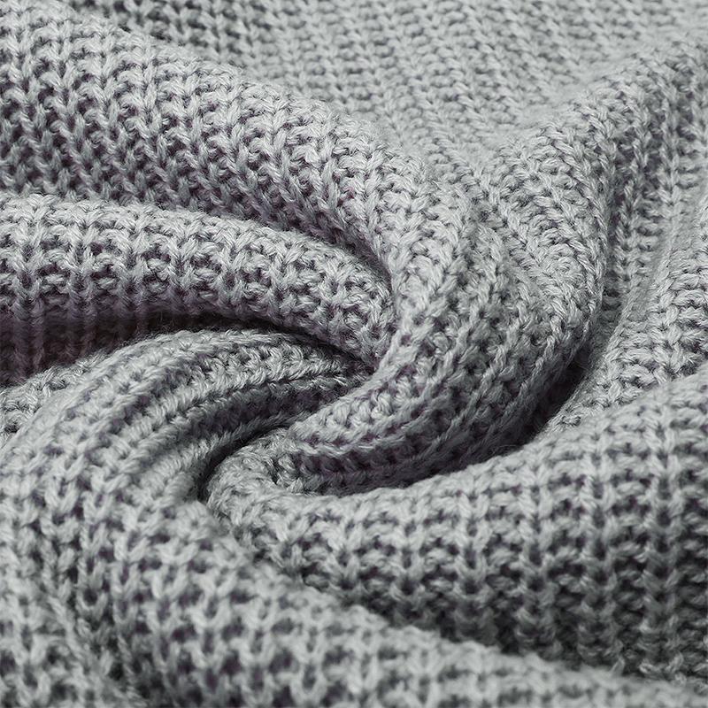 Свитер женский с v-образным вырезом и рукавами-фонариками в полоску — фото 21