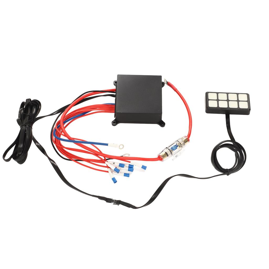 8 Gang Switch Panel Automatic Dimmable Circuit Power Control Relay System Button Pod Touch Switch Panel Box for Truck ATV UTV Boat RV