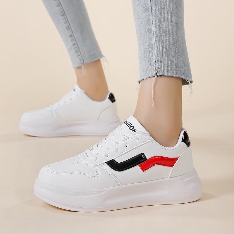 36-42 Women Sneakers Women's PU Leather Sneakers Sports Shoes Flats