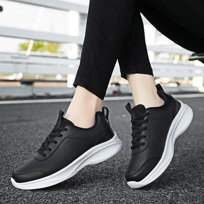 Sportschoenen met zachte zool herfst nieuw leer waterdicht casual hardloopschoenen lichte schoenen schokabsorberende hardloopschoenen