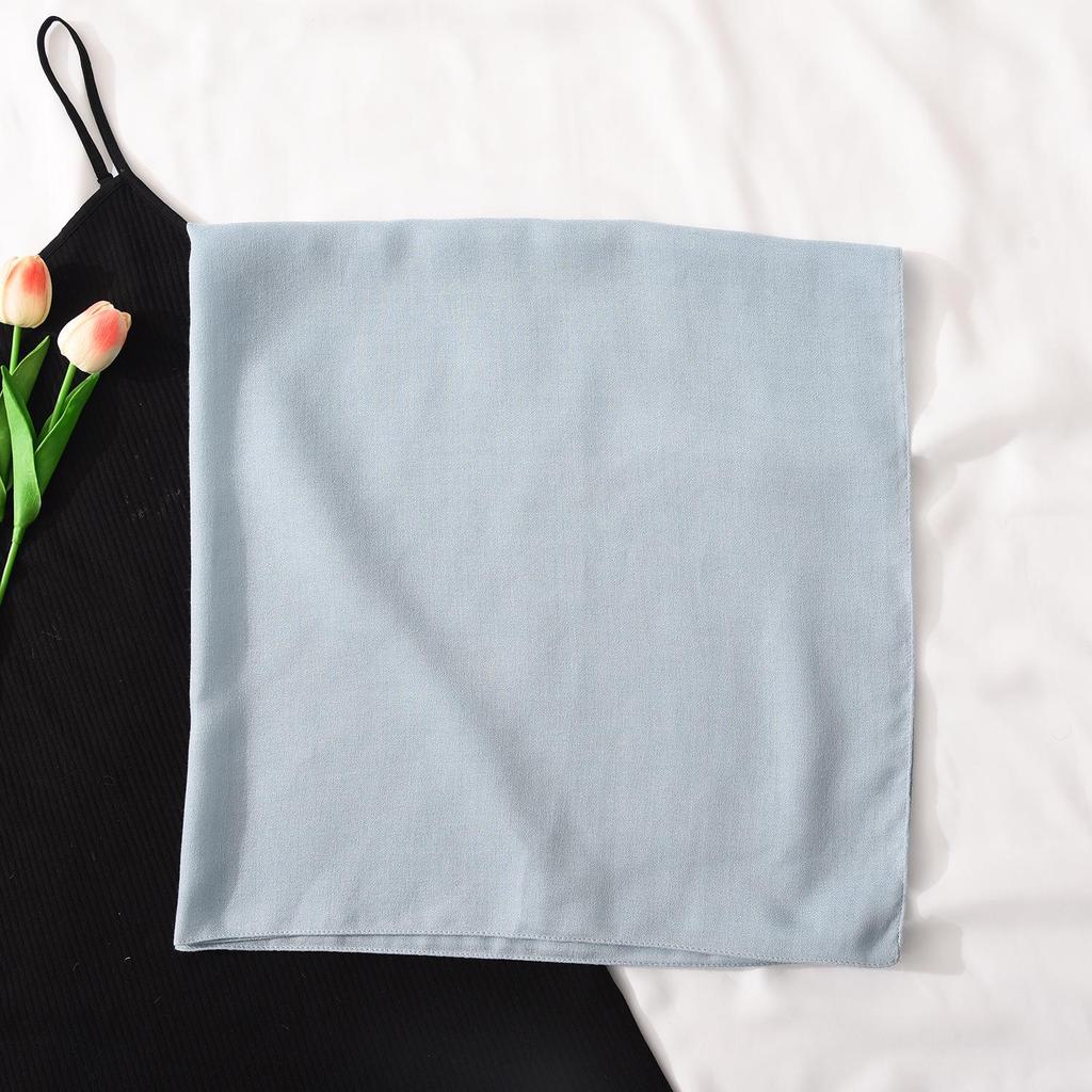 Ethnic Style Solid Color Silk and Cotton-Linen Scarf for Women - Versatile Summer Shawl for Air-Conditioned Rooms