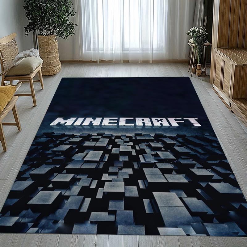 Classic M-Minecraft Pixel Game Living Room Non-Slip Area Rug Soft Carpet for Bedroom Kids Playroom Sofa,Home Decor Doormat Gift