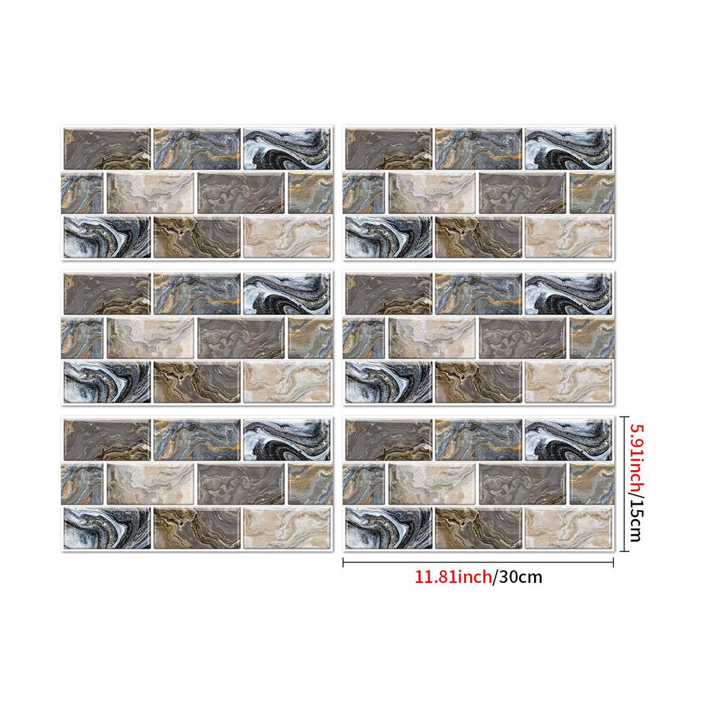 Industrial Style Retro American Tile Sticker, Self-Adhesive Waterproof Pvc Wall Decoration Kitchen Bedroom Wall Sticker Wallpaper