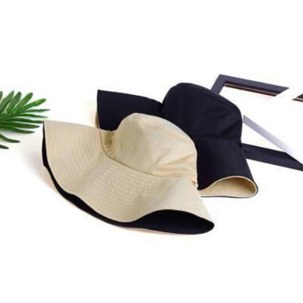 Women Simple All-match Double-side UV Protection Hats