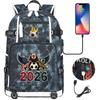 2026 Sports Soccer USB Large Capacity Backpack for Middle High School Students Travel Unisex