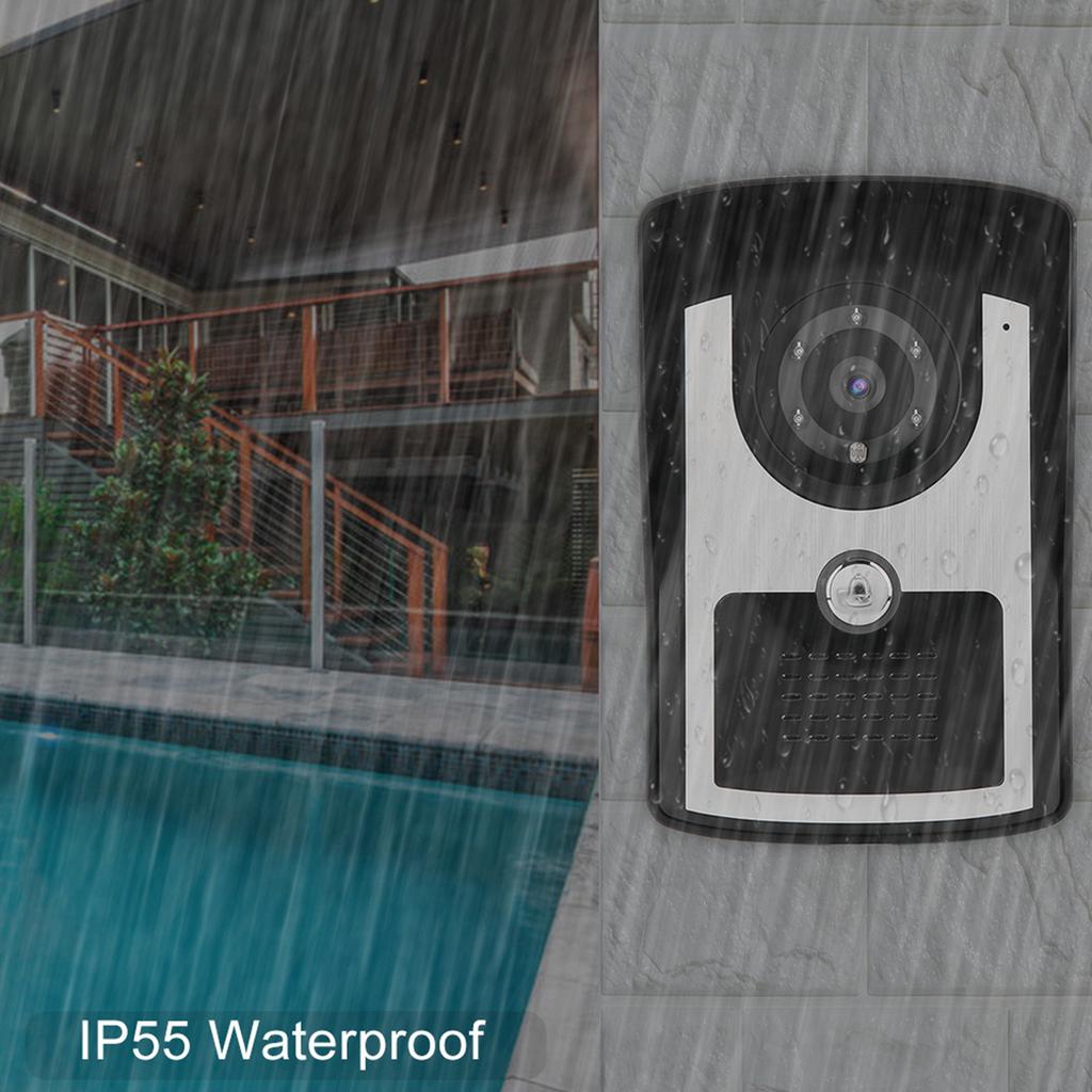 Telefon video LCD de 7 inchi Kit interfon cu fir pentru sonerie Sistem de intrare acasă 1V2 SY810