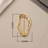 Assorted Gold Metal Irregular Shaped Buckles Textured Surface For DIY Sewing Scarf Belt Clothing Decor Craft Projects