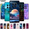 For Infinix Zero 40 5G Case Black Silicone TPU Painted Planet Cover Luxury Animal Case For Infinix Zero 40 4G Luxury FlowerFunda