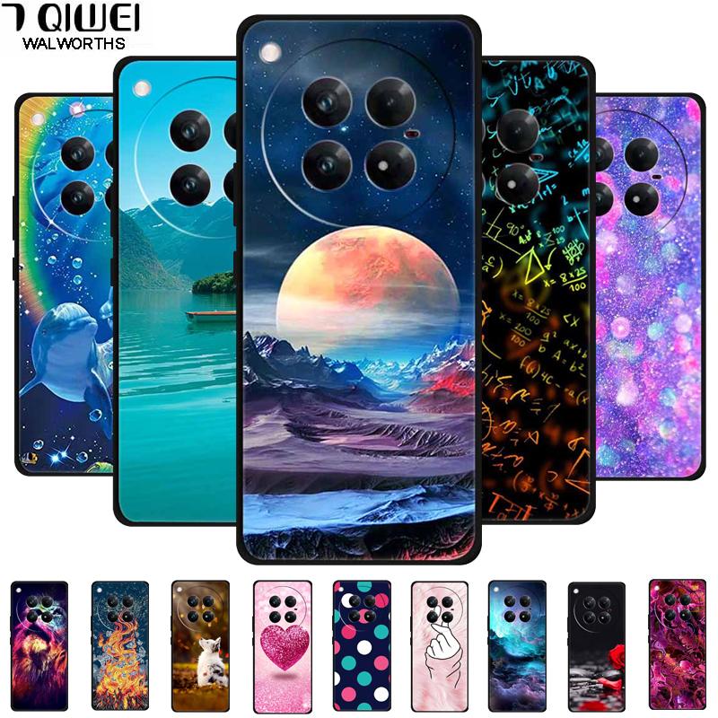 For Infinix Zero 40 5G Case Black Silicone TPU Painted Planet Cover Luxury Animal Case For Infinix Zero 40 4G Luxury FlowerFunda