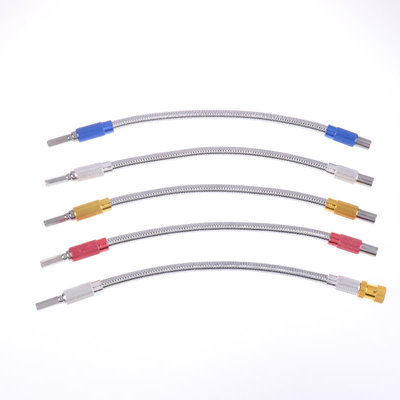 Tige d'extension flexible coudée pour foreuseuse, 300 mm de long, avec tête articulée élastique, queue hexagonale 1/4", extension rapide flexible pour tournevis
