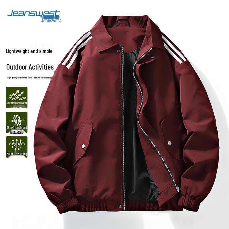 JEANSWEST Men's Windproof Baseball Jacket