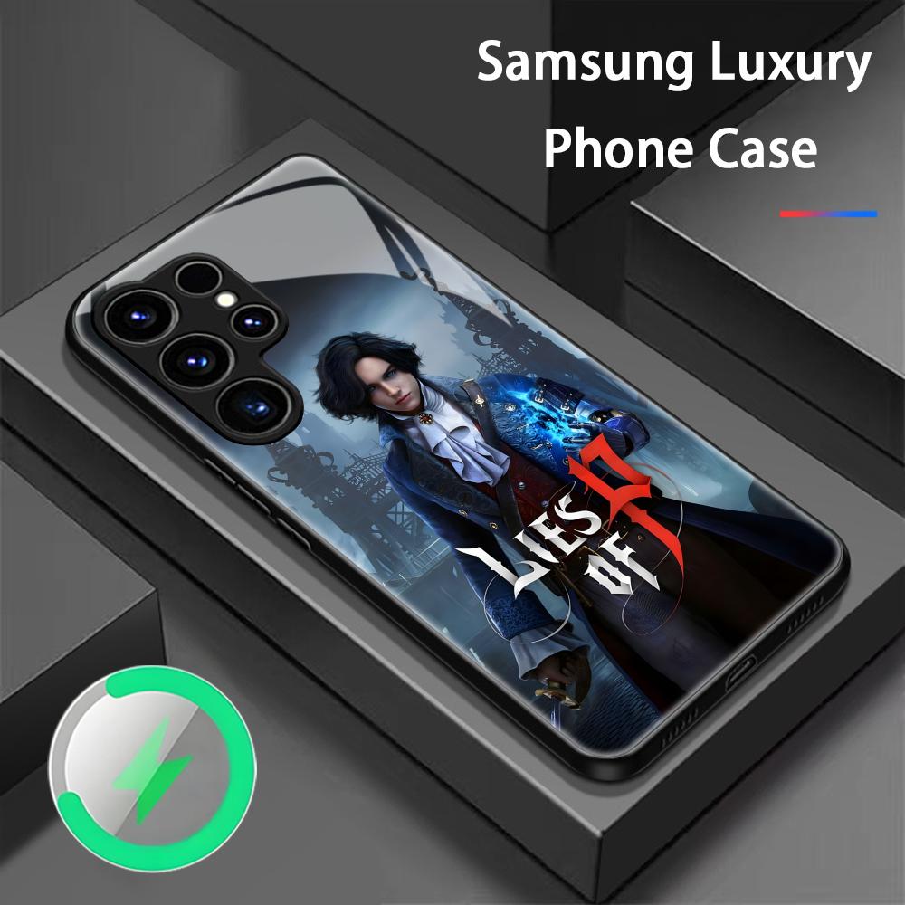 HOT GAME L-Lies of P COOL Phone Case For Samsung S26 S25 S24 S23 S22 S21 Plus Ultra Note20 Glass Magnetic Case