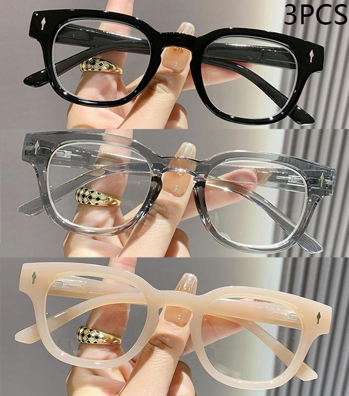 2/3PCS New Fashion Mitae Retro Blue Light Reading Glasses For Women's Elderly Reading Glasses 2316