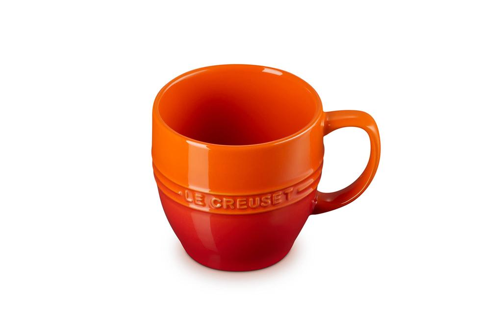 Le Creuset Legend Heat and Cold Microwave and Oven Safe Japanese Mug, 350ml, Orange, Resistant, [Official Product]