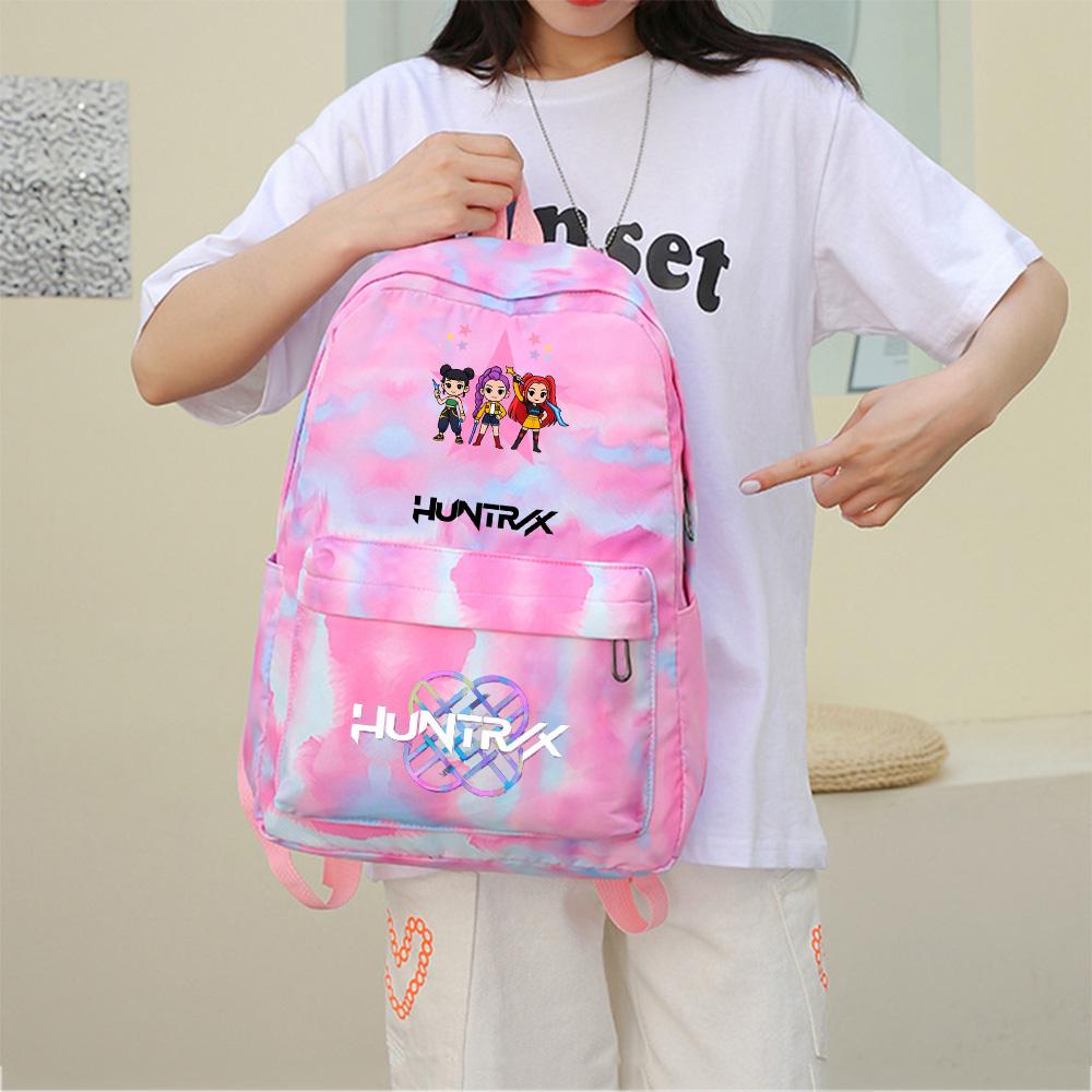 3Pcs/set Anime Demon Hunters Printed Backpack with Shoulder Bag Pengcil Case for Teenager Large Capacity Waterproof Bookbag Back To School Gift