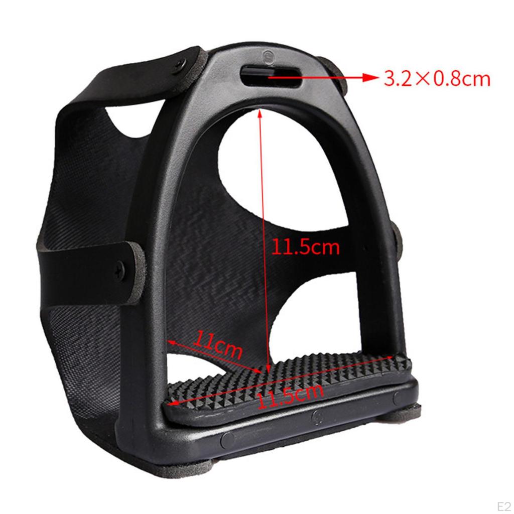 Cage Horse Riding Stirrups Portable Nonslip Pads Outdoor Equestrian