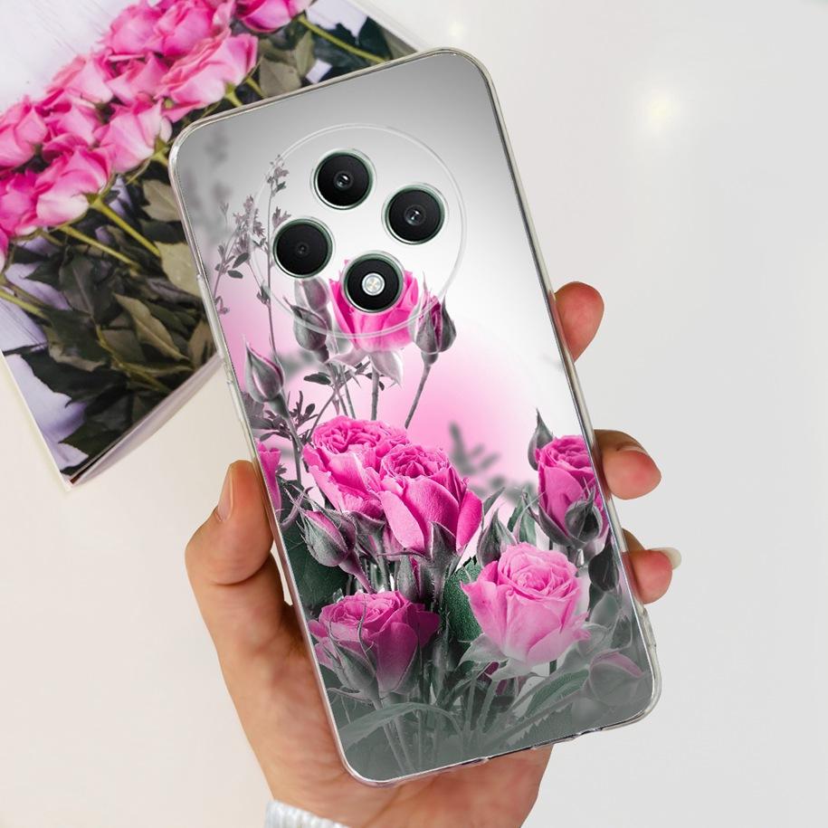 For Oppo Reno12 F Case CPH2637 Shockproof Cover Cute Cat Cartoon Soft Slim Clear Phone Cases For OPPO Reno 12F 4G CPH2687 Fundas