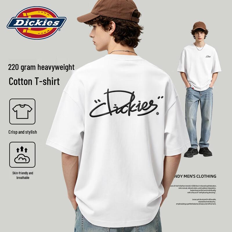 Dickies Men s Heavyweight Printed Short Sleeve T-Shirt M