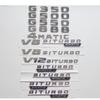 Para Mercedes Benz Letras Cromadas G300 G320 G350 G400 G450 G480 G500 G550 G800 Símbolos 4X4 4MATIC Emblemas Traseiros do Porta-malas