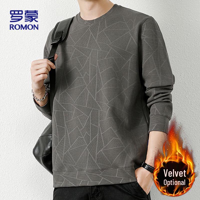 

ROMON Men s 7838 Casual Round Neck Long-Sleeve Top XL