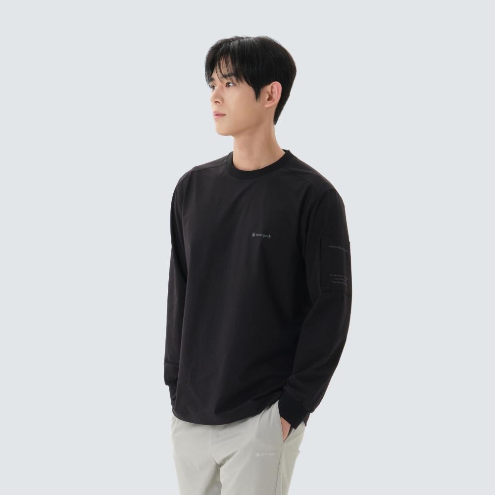[Snowpeak] Lago Sweatshirt Black (S26SMTHT26) 95(M)