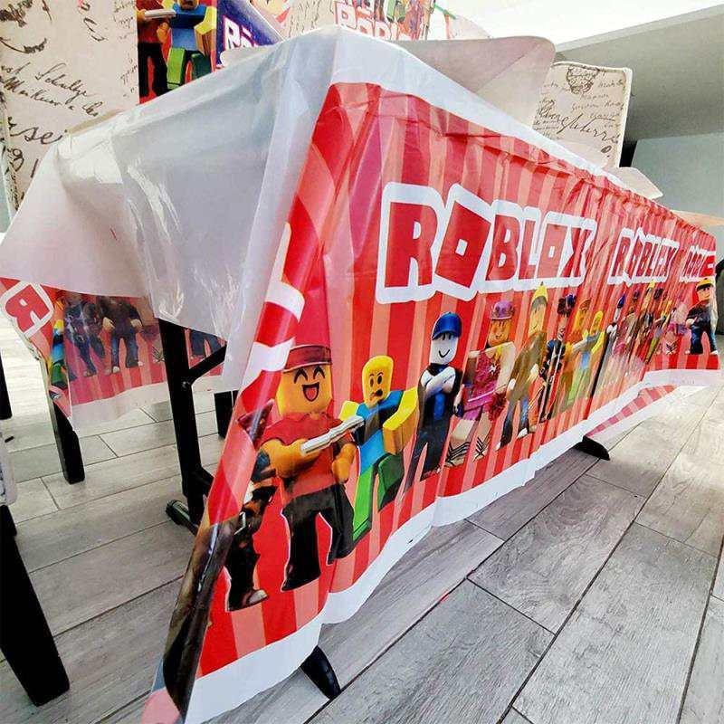 Theme Roblox Game Party Supplies Kids Birthday Banners Cake Decorations Toppers