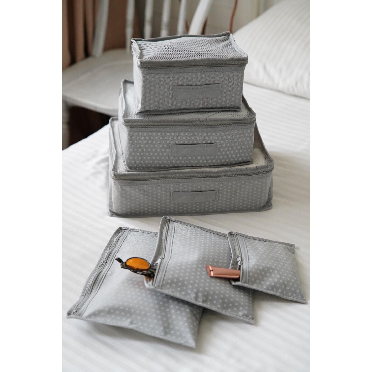 

6 Piece Suitcase Set - Polka Dot 6 білий