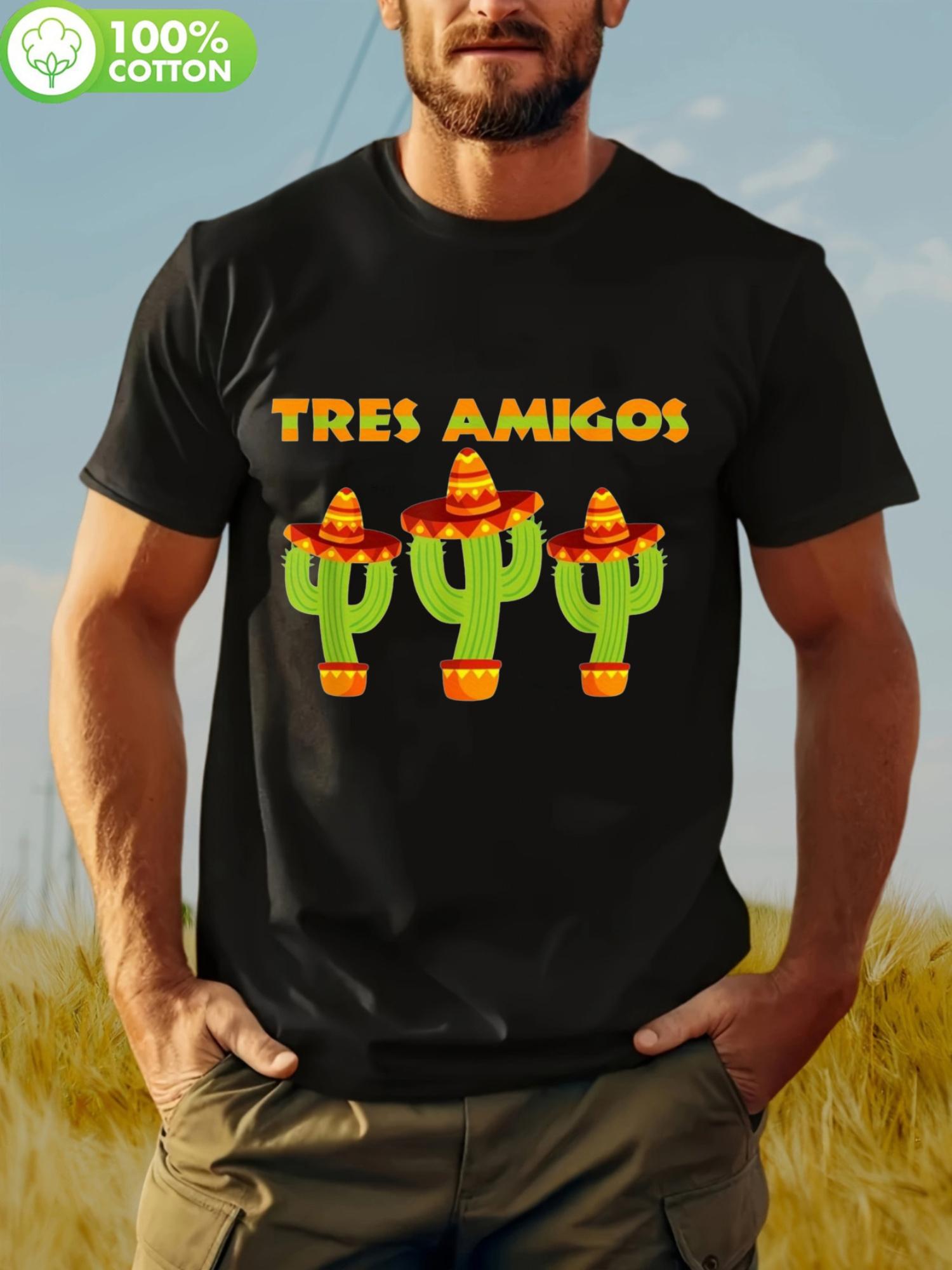 Plus Size Tres Amigos Graphic T-shirt - 100% Cotton XXXL