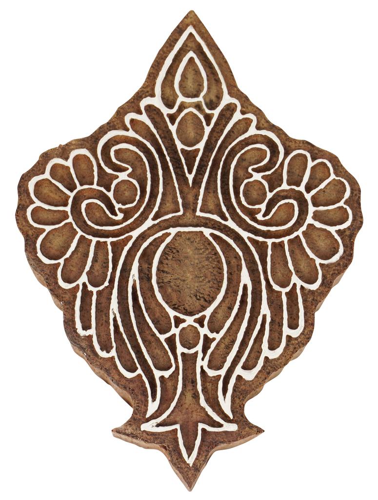 IBA Indianbeautifulart Textile Printing Block Asian Floral Motif Hand Carved Wooden Stamp Wood Block Printing