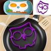 Premium Quality Silicone Funny Owl Mould Egg Rings Cooking Shaper For Perfect Breakfasts
