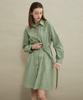 Manavis Seven Gloss Shirt Dress [Khaki]