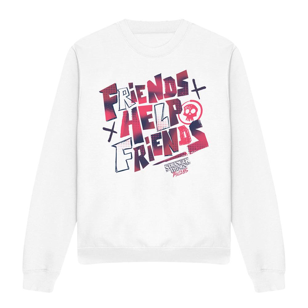 Stranger Things: Tales from Â´85 Unisex Adult Friends Help Sweatshirt