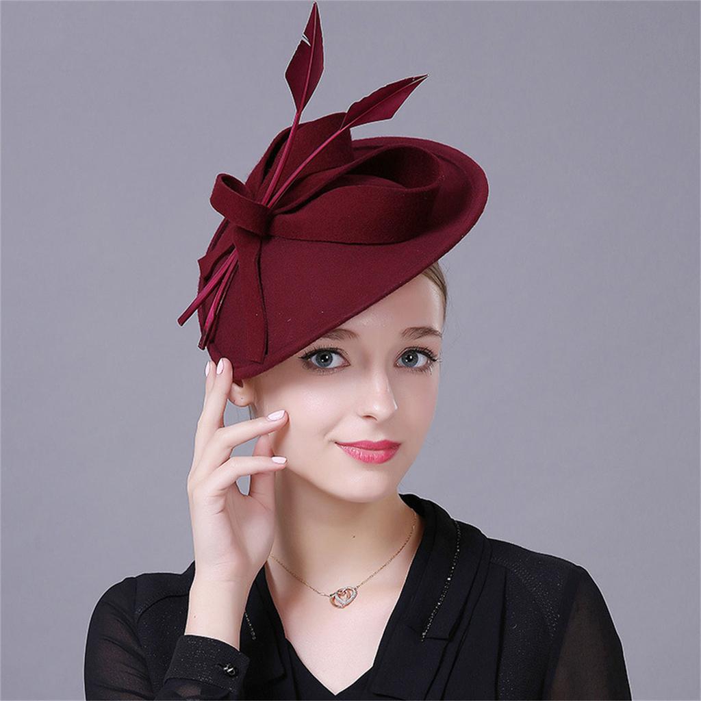 Stylish Women Fascinator Hat Vintage Fascinator Hat Fascinator Headband for Wedding Bridal Showers Church Daily Wear