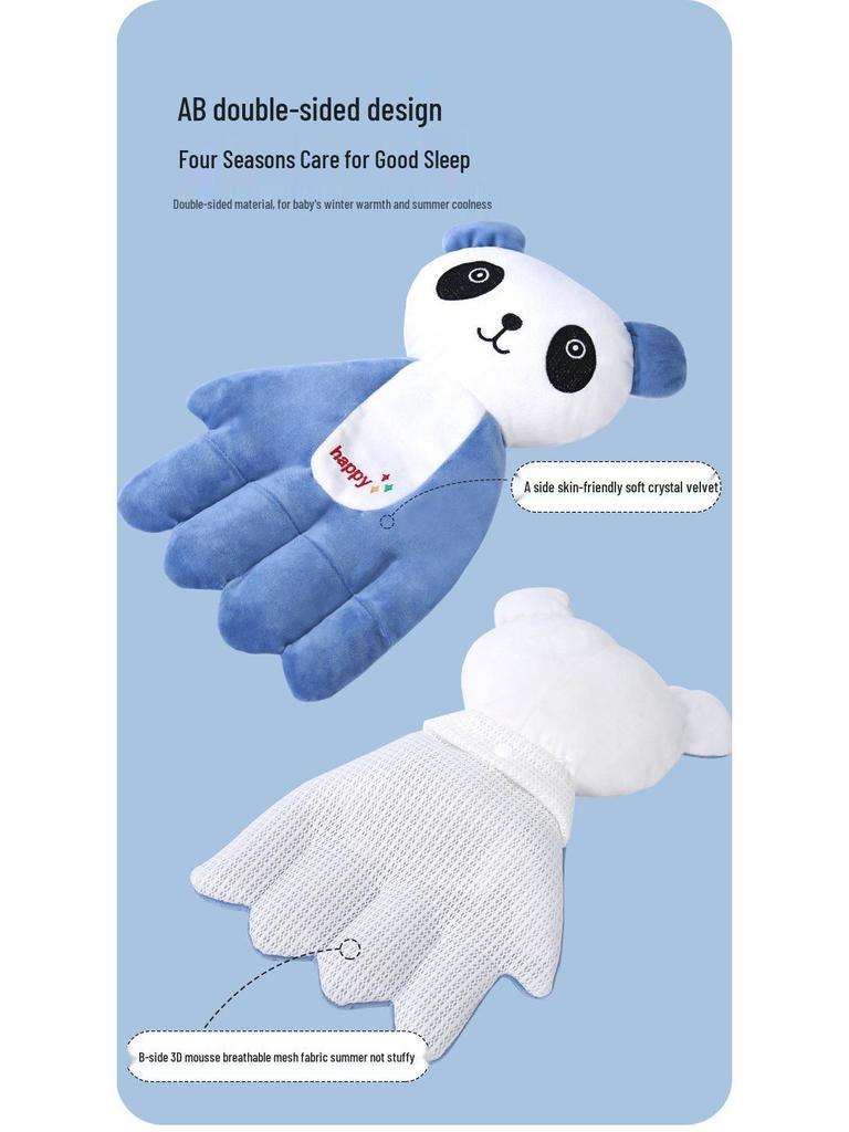 Comforting Palms Baby Sleep Aid: Anti-Startle Cuddle Pillow with Secure Rice Bag for Second Month Fuss