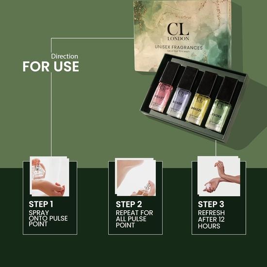 Carlton London Unisex Gift Set 4 Luxurious Long Lasting Love Fragrance Premium Eau De Parfum I With Lemon Rose and Musk scent
