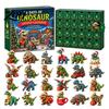 Unique Holiday Gift for Toddlers Dinosaur Advent Calendar, 24Pcs Acrylic Ornament Set with Cute Figures Collection Dino Figures, Christmas Countdown