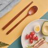 Handmade Jujube Tree Wooden Korean Dinnerware Combinations Utensil 5 Set of of Spoons and Chopsticks for home decoration