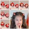 New Year Cat Ear Hair Claw Chinese Style Plush Hair Clip Personalized Children's Hair Clip  Girls