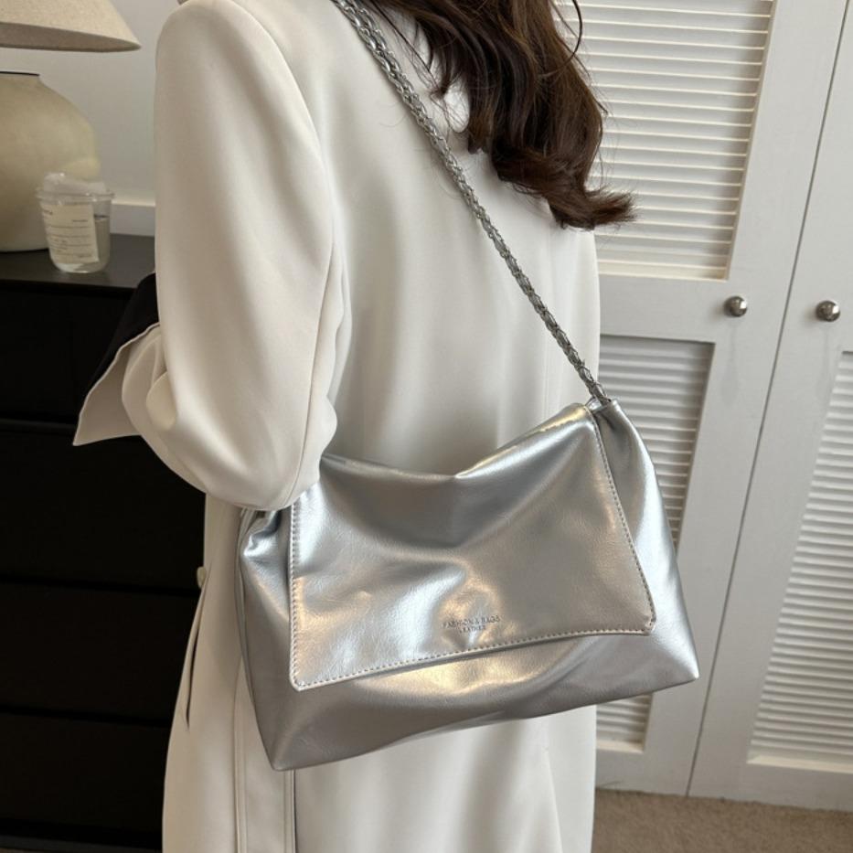 PU Leather Handbags Square Underarm Bags All-match Chain Single Shoulder Bag Outdoor