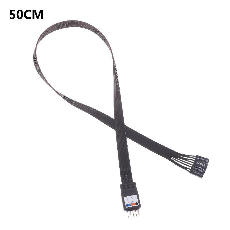 20cm 30cm 50cm 9Pin Header Computer Motherboard Front Extension Cable For PC Motherboard Power Switch Restart Hard Drive