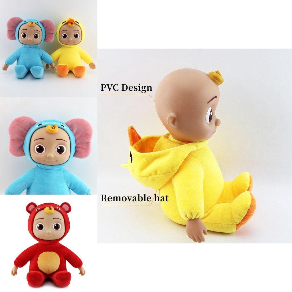 Cocomelon Singing Jojo Cross Dressing Musical Plush Toy