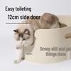 All Numbers Splash Anti-Spill Large Raised Basin Litter Box – Semi-Closed Design for Cats