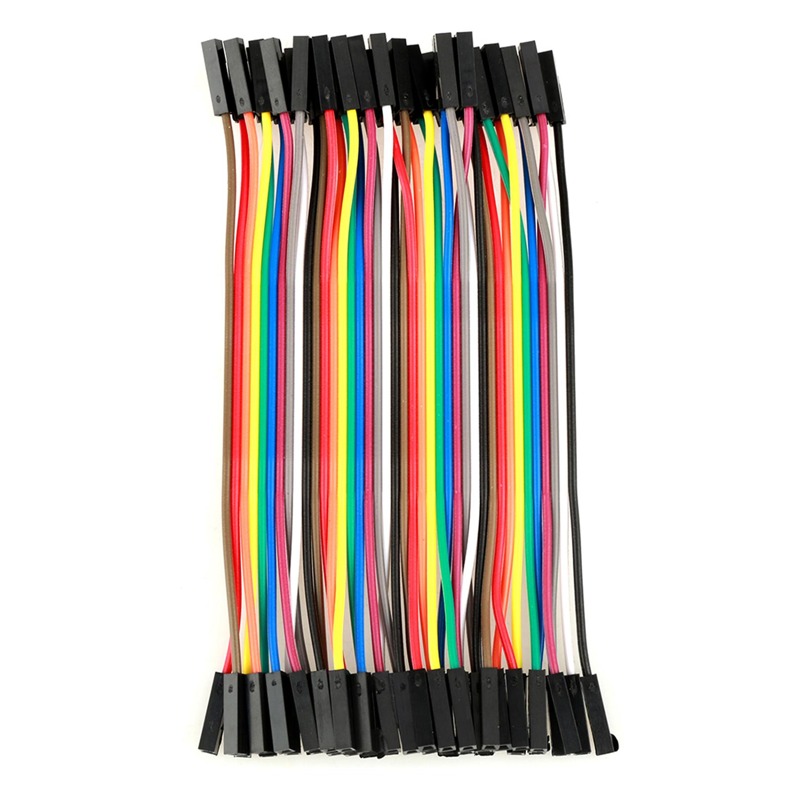 

5pcs Colorful 11.5cm Jumper Wires Set 40pin F to F Ribbon Cable for Breadboard