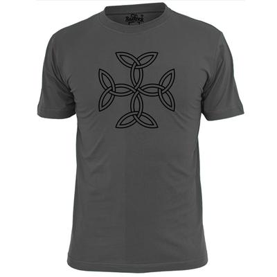 Herren Keltisches Knotenmuster aus Triquetras Symbol T-Shirt Kelten